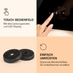 Alina 60 Smart Dunstabzugshaube 60 Cm 594 M³/h LED Ambiente-Licht Glasfront 15 Alina 60 Smart Dunstabzugshaube 60 Cm 594 M³/h LED Ambiente-Licht Glasfront -Klarstein 10040230 de 0006 logo