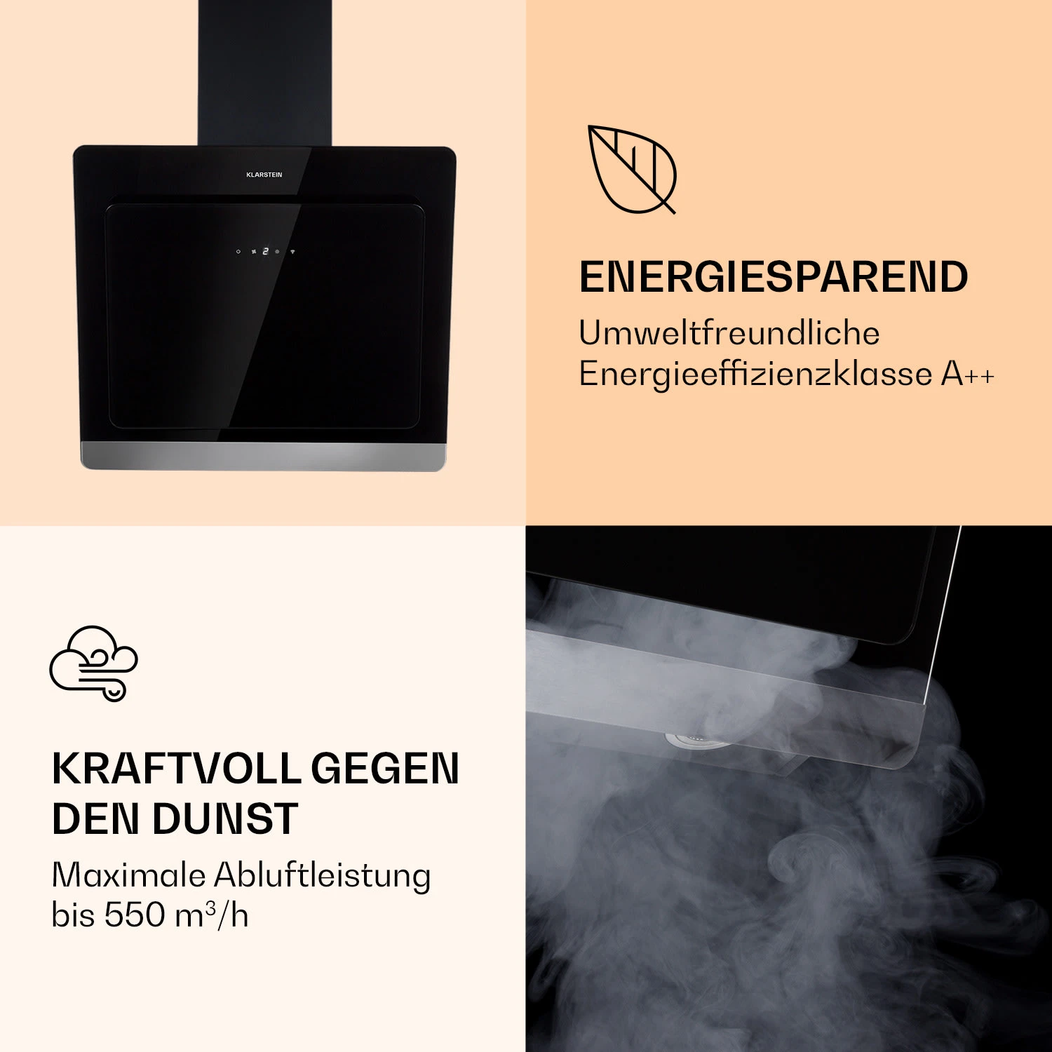 Aurora 60 Smart Dunstabzugshaube 550 M³/h 60cm Kopffrei Ambiente-Licht EEC A++ 6 Aurora 60 Smart Dunstabzugshaube 550 M³/h 60cm Kopffrei Ambiente-Licht EEC A++ – Bild 4