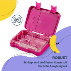 Junior Lunchbox 6 Fächer 21,3 X 15 X 4,5 Cm (BxHxT) BPA-frei 16 Junior Lunchbox 6 Fächer 21,3 X 15 X 4,5 Cm (BxHxT) BPA-frei -Klarstein 10040338 de 0006 usp