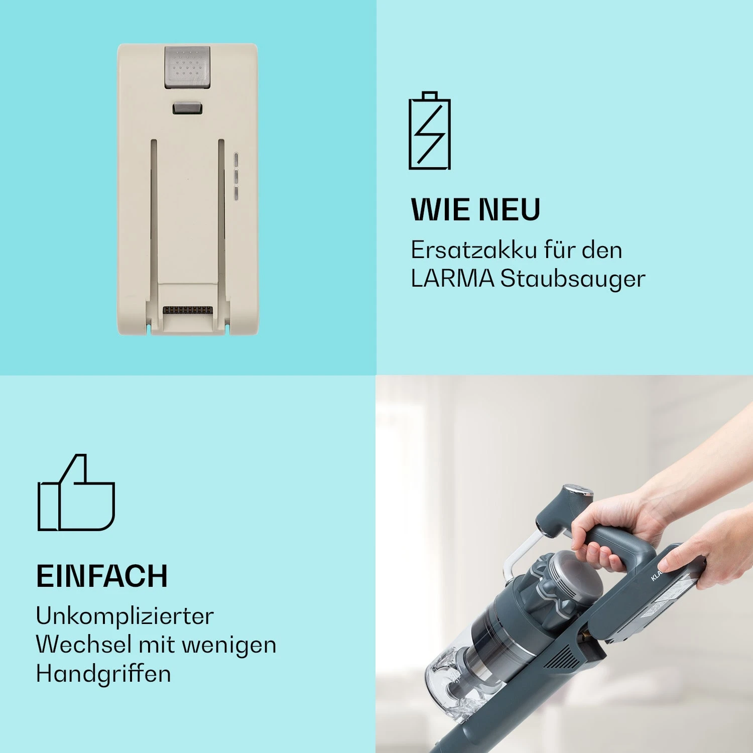 LARMA Staubsauger Ersatzakku 25,9V/2200 MAh 4 LARMA Staubsauger Ersatzakku 25,9V/2200 MAh – Bild 2