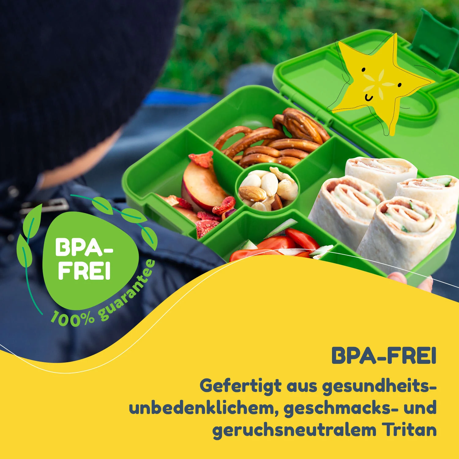 Schmatzfatz By Lite Lunchbox 6 Fächer 20,8x4,5x15 Cm BPA-frei Tritan 4 Schmatzfatz By Lite Lunchbox 6 Fächer 20,8x4,5x15 Cm BPA-frei Tritan – Bild 2