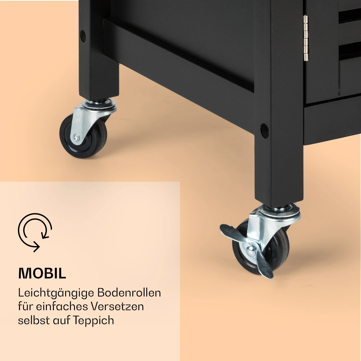 Louisiana Servierwagen Küchenwagen 5 Etagen Holz Handtuchhalter Mobil 9 Louisiana Servierwagen Küchenwagen 5 Etagen Holz Handtuchhalter Mobil – Bild 7