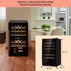 Barossa 29 Duo Weinkühlschrank 29 Fl 80 Ltr 2 Zonen Drucktasten 14 Barossa 29 Duo Weinkühlschrank 29 Fl 80 Ltr 2 Zonen Drucktasten -Klarstein 10041124 de 0006 usp