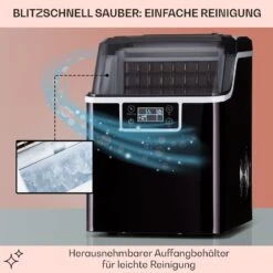 Chios Eiswürfelmaschine 20 Kg/24 H Auto-Clean 3,2-Liter Wassertank 13 Chios Eiswürfelmaschine 20 Kg/24 H Auto-Clean 3,2-Liter Wassertank -Klarstein 10041144 de 0005 logo