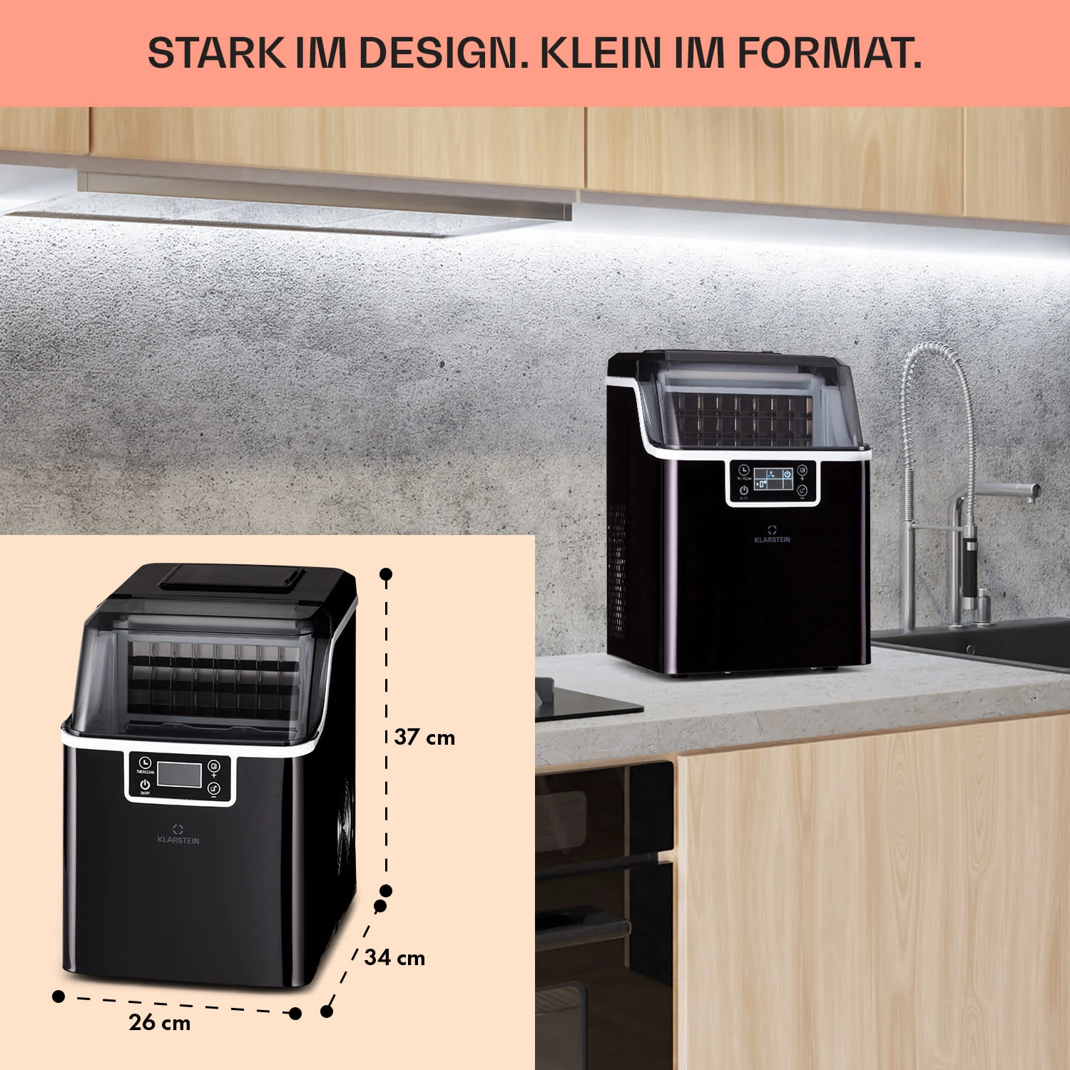 Chios Eiswürfelmaschine 20 Kg/24 H Auto-Clean 3,2-Liter Wassertank 8 Chios Eiswürfelmaschine 20 Kg/24 H Auto-Clean 3,2-Liter Wassertank – Bild 6