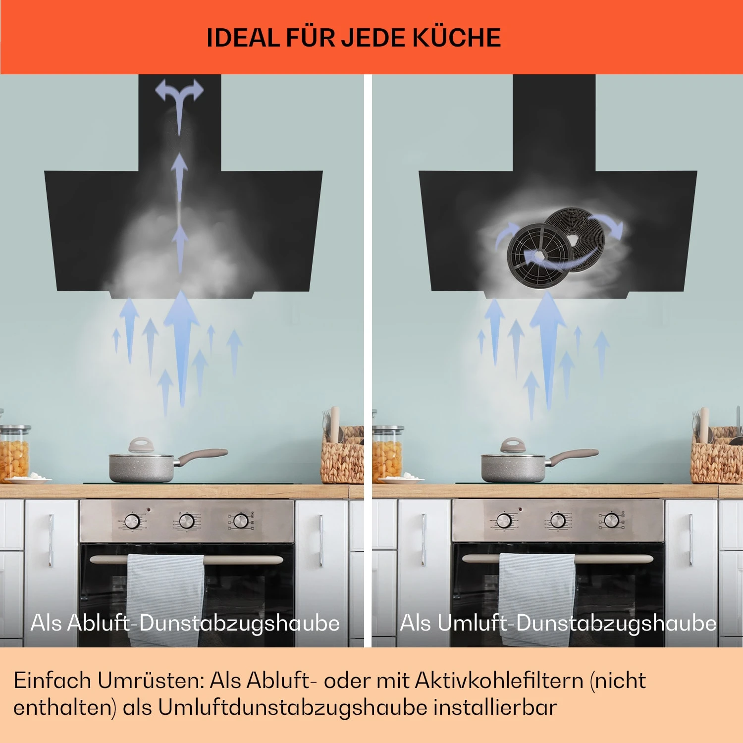 Ava 60 Dunstabzugshaube 60cm Wandhaube WiFi A++ 515m³/h Touch 9 Ava 60 Dunstabzugshaube 60cm Wandhaube WiFi A++ 515m³/h Touch – Bild 7