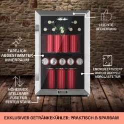 Beersafe 70 Bierzeit Edition Kühlschrank 70 Liter 3 Böden Panoramaglastür Edelstahl 15 Beersafe 70 Bierzeit Edition Kühlschrank 70 Liter 3 Böden Panoramaglastür Edelstahl -Klarstein 10041175 de 0006 usp