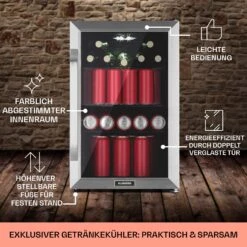 Beersafe 70 Birra Milano Edition Kühlschrank 70 Liter 3 Böden Panoramaglastür Edelstahl 15 Beersafe 70 Birra Milano Edition Kühlschrank 70 Liter 3 Böden Panoramaglastür Edelstahl -Klarstein 10041179 de 0006 usp