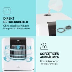 Melville 3 Geschirrspüler Freistehend Installationsfrei 3 Gedecke -Klarstein 10041183 de 0003 logo