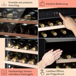 Rhône 25 Duo Weinkühlschrank Kompression 2 Zonen 75 Ltr / 25 Flaschen 14 Rhône 25 Duo Weinkühlschrank Kompression 2 Zonen 75 Ltr / 25 Flaschen -Klarstein 10041239 de 0005 usp