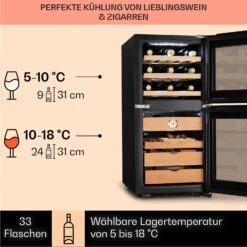El Dorado 89 Humidor & Weinkühlschrank Touch 89L LED 14 El Dorado 89 Humidor & Weinkühlschrank Touch 89L LED -Klarstein 10041276 de 0004 logo