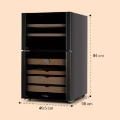 El Dorado 108 Humidor & Weinkühlschrank Touch 108L LED 18 El Dorado 108 Humidor & Weinkühlschrank Touch 108L LED -Klarstein 10041277 yy 0008 dimensions