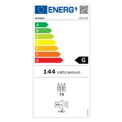Barossa 73 Duo Weinkühlschrank 2 Zonen 192 Ltr 73 Fl Touch-Display -Klarstein 10041308 energy label