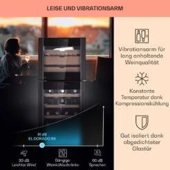El Dorado 89 Käse & Weinkühlschrank 2 Zonen Touch 89L LED 12 El Dorado 89 Käse & Weinkühlschrank 2 Zonen Touch 89L LED -Klarstein 10041310 de 0003 logo