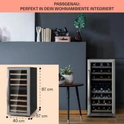 Vinamour 33 Duo Weinkühlschrank 2 Zonen 89 L / 33 Flaschen 5-18°C Touch 15 Vinamour 33 Duo Weinkühlschrank 2 Zonen 89 L / 33 Flaschen 5-18°C Touch -Klarstein 10041311 de 0006 logo