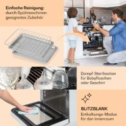 Vita Pro Heißluftfritteuse Dampfgaren 2450 W 18 Ltr 800 Ml Wassertank 13 Vita Pro Heißluftfritteuse Dampfgaren 2450 W 18 Ltr 800 Ml Wassertank -Klarstein 10041334 de 0005 usp