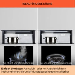 Royal Flush Eco Dunstabzugshaube 90 Cm 576 M³/h A+ 18 Royal Flush Eco Dunstabzugshaube 90 Cm 576 M³/h A+ -Klarstein 10041349 de 0007 usp