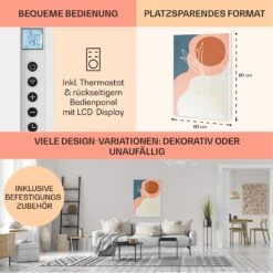 Wonderwall Air Art Smart Infrarotheizung 60x80cm 500W Wandinstallation App-Steuerung Goldene Linien 12 Wonderwall Air Art Smart Infrarotheizung 60x80cm 500W Wandinstallation App-Steuerung Goldene Linien -Klarstein 10041364 de 0005 usp