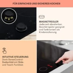 Magnichef 4 Einbaukochfeld Induktion 4 Zonen 7000W Glaskeramik -Klarstein 10041380 de 0004 usp