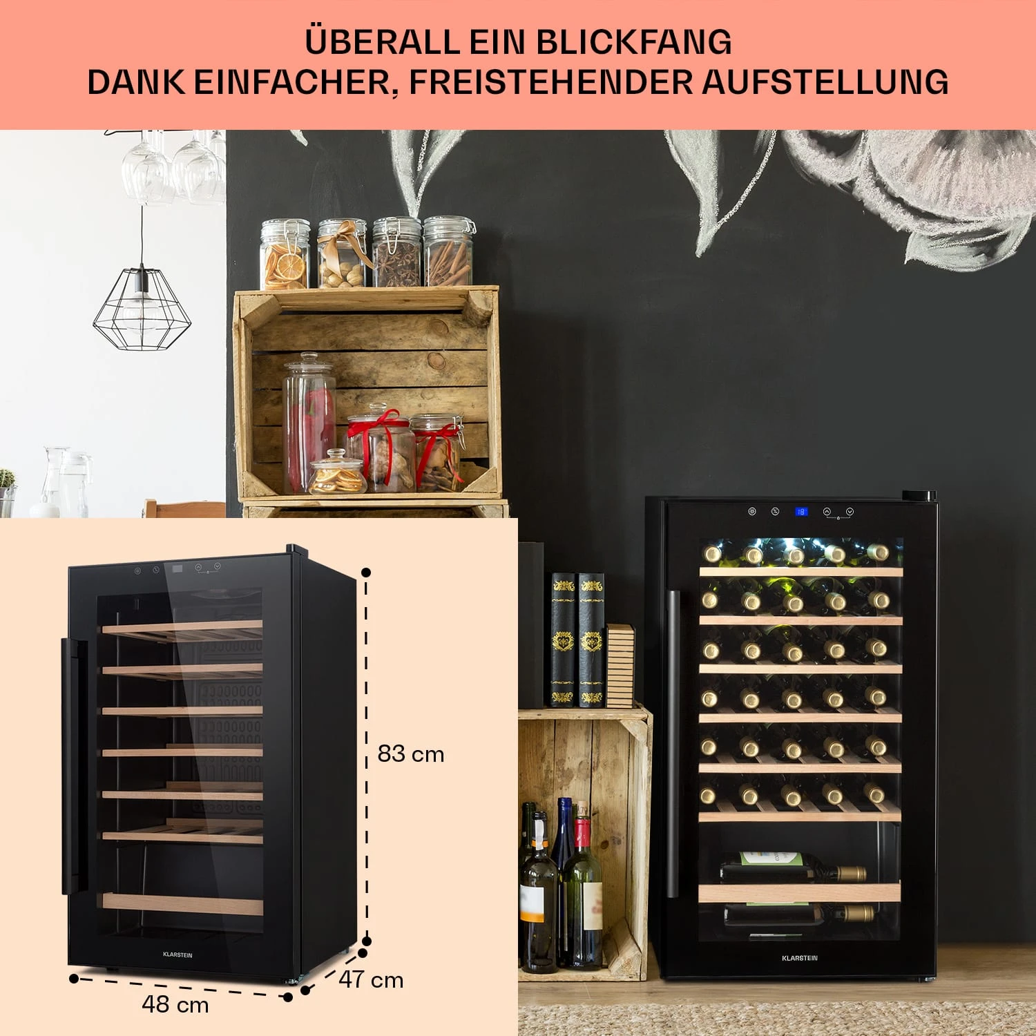 Barossa 32 Uno Weinkühlschrank 1 Zone 95 Liter / 36 Flaschen Touch-Display 8 Barossa 32 Uno Weinkühlschrank 1 Zone 95 Liter / 36 Flaschen Touch-Display – Bild 6