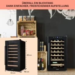Barossa 29 Uno Weinkühlschrank 1 Zone 88 Ltr / 28 Fl Touch-Display 16 Barossa 29 Uno Weinkühlschrank 1 Zone 88 Ltr / 28 Fl Touch-Display -Klarstein 10041397 de 0006 usp