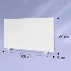Taal Smart Hybrid-Infrarot-Heizung 105x56cm 750W Wochentimer IP24 -Klarstein 10041869 yy 0008 dimensions