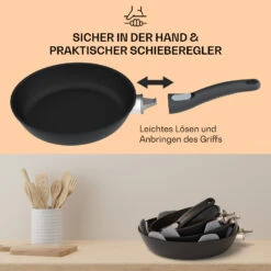 Noto Endurance Bratpfanne Ø24 Cm Geschmiedetes Aluminium Abnehmbarer Griff 14 Noto Endurance Bratpfanne Ø24 Cm Geschmiedetes Aluminium Abnehmbarer Griff -Klarstein 10045002 de 0004 usp