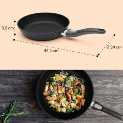 Noto Endurance Bratpfanne Ø24 Cm Geschmiedetes Aluminium Abnehmbarer Griff 19 Noto Endurance Bratpfanne Ø24 Cm Geschmiedetes Aluminium Abnehmbarer Griff -Klarstein 10045002 yy 0009 dimensions