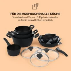 Noto Endurance Kasserolle Ø16cm Geschmiedetes Aluminium Induktion Antihaft -Klarstein 10045005 de 0007 usp