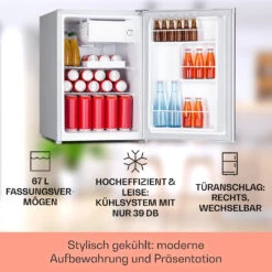 Fargo 67 Kühlschrank Minibar 67 Liter / 4 Liter Gefrierfach Kompakt 10 Fargo 67 Kühlschrank Minibar 67 Liter / 4 Liter Gefrierfach Kompakt -Klarstein 10045044 de 0002 usp