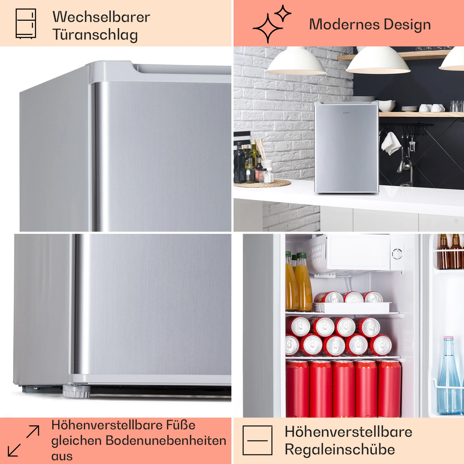 Fargo 67 Kühlschrank Minibar 67 Liter / 4 Liter Gefrierfach Kompakt 7 Fargo 67 Kühlschrank Minibar 67 Liter / 4 Liter Gefrierfach Kompakt – Bild 5