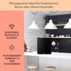 Happy Hour 38 Mini-Kühlschrank Minibar Getränkekühlschrank 38 L 26 DB -Klarstein 10045045 de 0003 usp