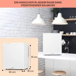 Happy Hour 38 Mini-Kühlschrank Minibar 38 Liter 26 DB -Klarstein 10045047 de 0006 usp