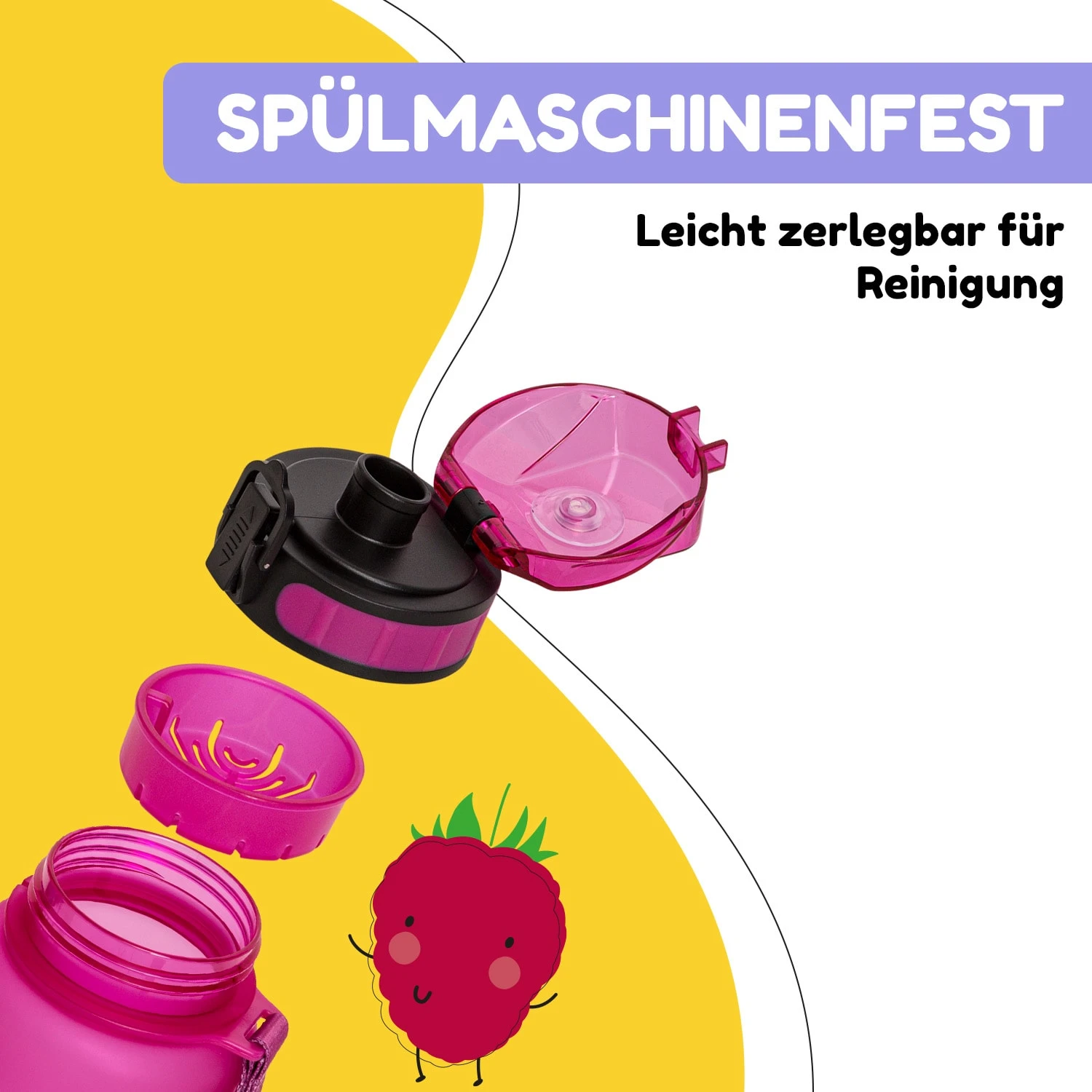 Wakaba Trinkflasche 800 Ml Tritan BPA-frei 6 Wakaba Trinkflasche 800 Ml Tritan BPA-frei – Bild 4