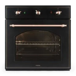 Vilhelmine Und Lumio Primo Set Backofen Dunstabzugshaube Schwarz -Klarstein 60001856 yy 0004 front Klarstein Vilhelmine Backofen Einbau 55l