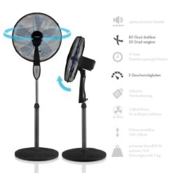 Summerjam Standventilator 2er-Set Standlüfter 50W 3 Stufen Schwarz 9 Summerjam Standventilator 2er-Set Standlüfter 50W 3 Stufen Schwarz -Klarstein 60002057 yy 0005 logo Klarstein Summerjam Standventilator schwarz