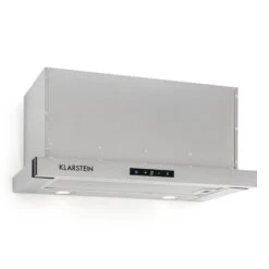 Vinea Dunstabzugshaube Umluftset 60cm 610m³/h Aktivkohlefilter Silber 17 Vinea Dunstabzugshaube Umluftset 60cm 610m³/h Aktivkohlefilter Silber -Klarstein 60002221 yy 0004 titel Klarstein Vinea Unterbau Dunstabzugshaube silber