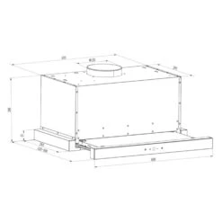 Vinea Dunstabzugshaube Umluftset 60cm 610m³/h Aktivkohlefilter Silber 21 Vinea Dunstabzugshaube Umluftset 60cm 610m³/h Aktivkohlefilter Silber -Klarstein 60002221 yy 0008 detail Klarstein Vinea Unterbau Dunstabzugshaube silber