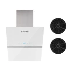 Aurea VII Dunstabzugshaube Umluftset 60cm Aktivkohlefilter Weiß