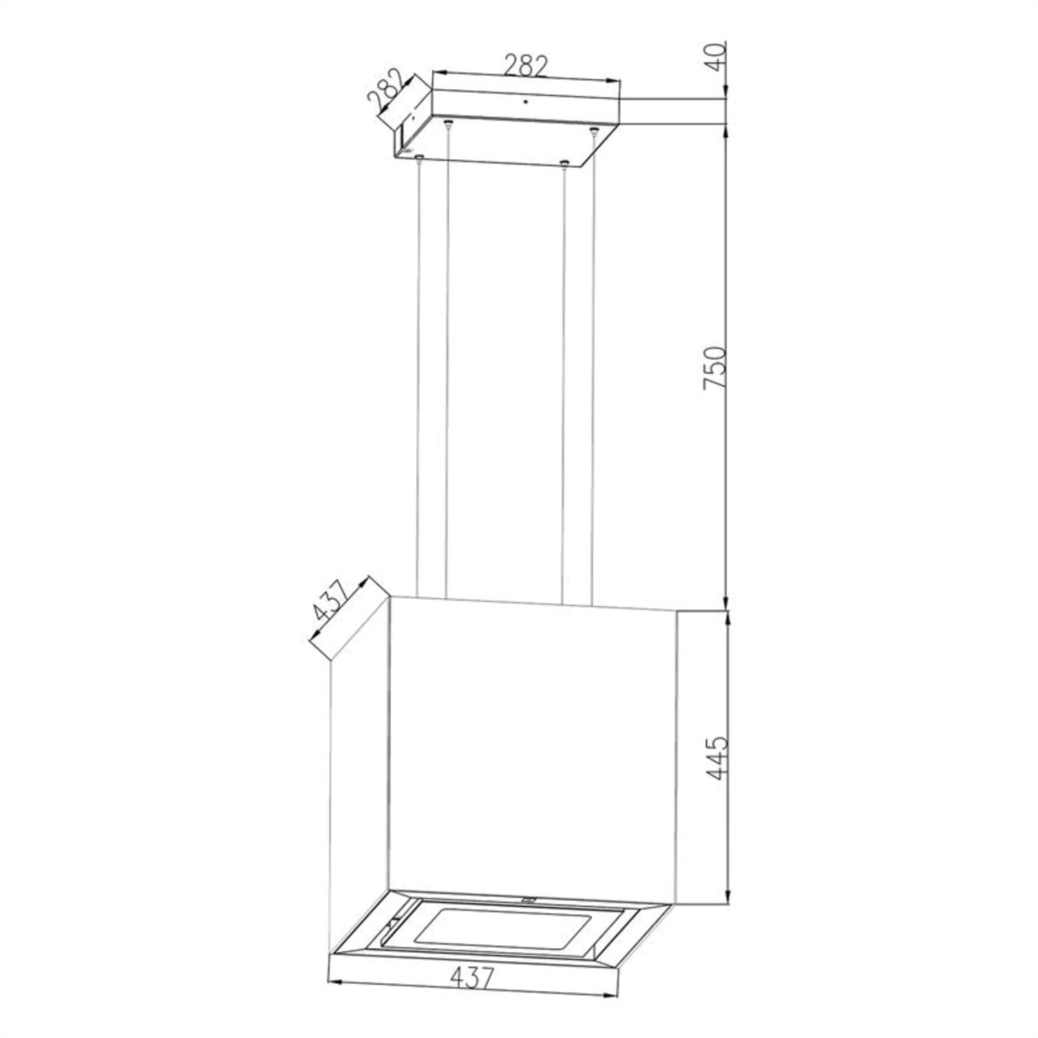Kronleuchter Dunstabzugshaube Umluftset Aktivkohlefilter Schwarz 9 Kronleuchter Dunstabzugshaube Umluftset Aktivkohlefilter Schwarz – Bild 7