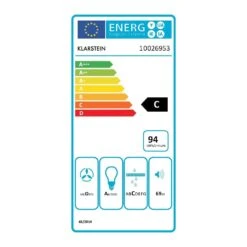 Bon Vivant Blanc Dunstabzugshaube Umluftset Aktivkohlefilter Weiß -Klarstein 60002233 energy label