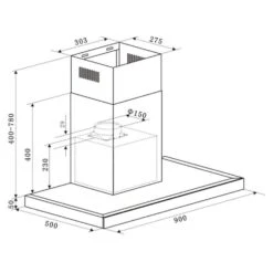 Bon Vivant Blanc Dunstabzugshaube Umluftset Aktivkohlefilter Weiß -Klarstein 60002233 yy 0007 titel klarstein measurements