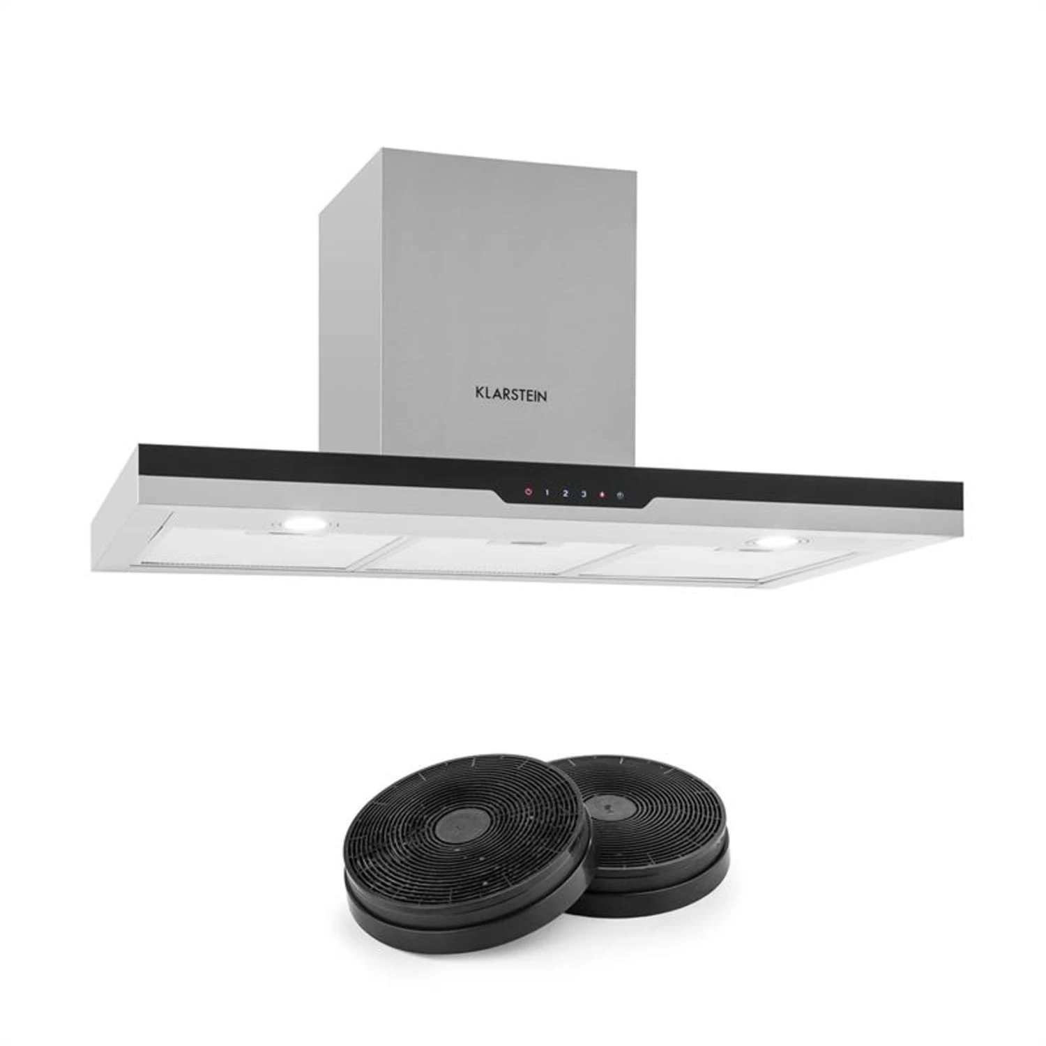 Finessa Dunstabzugshaube Umluftset 90cm 635 M³/h 2 Aktivkohlefilter 3 Finessa Dunstabzugshaube Umluftset 90cm 635 M³/h 2 Aktivkohlefilter