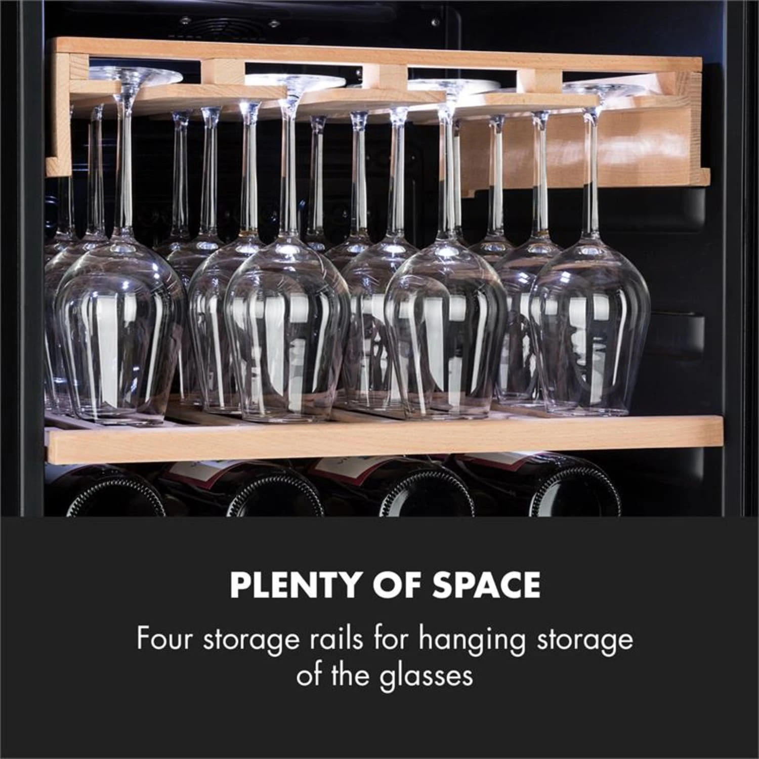 Barossa 102 Duo Weinkühlschrank-Set 2 Zonen 102 Fl. Weinglasregal 8 Barossa 102 Duo Weinkühlschrank-Set 2 Zonen 102 Fl. Weinglasregal – Bild 6