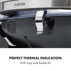 Parforce One 3,5kW 12000BTU 300°C SNJS Gasschlauch Grau -Klarstein 60002428 yy 0007 logo Klarstein Parforce One Gasgrill 12000BTU grau