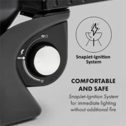 Parforce One 3,5kW 12000BTU 300°C SNJS Gasschlauch Grau -Klarstein 60002428 yy 0008 logo Klarstein Parforce One Gasgrill 12000BTU grau