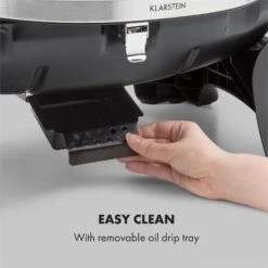 Parforce One 3,5kW 12000BTU 300°C SNJS Gasschlauch Grau -Klarstein 60002428 yy 0009 logo Klarstein Parforce One Gasgrill 12000BTU grau