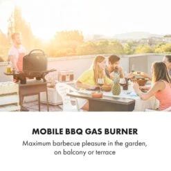 Klarstein -Klarstein 60002431 yy 0002 logo Klarstein Parforce One Gasgrill 12000BTU schwarz