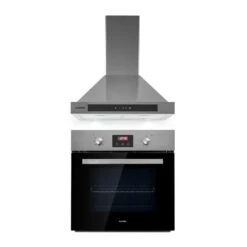Kalahari Zelda Einbau-Set Backofen + Abzugshaube 68Ltr 620 M³/h Edelstahl