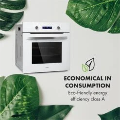 Gusteau Aurora Einbau-Set Backofen + Wandabzugshaube 2950W 64Ltr 550 M³/h Weiß Edelstahl 18 Gusteau Aurora Einbau-Set Backofen + Wandabzugshaube 2950W 64Ltr 550 M³/h Weiß Edelstahl -Klarstein 60002593 yy 0006 logo Klarstein Gusteau Elektrischer Einbaubackofen weiss